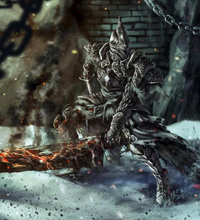 Contributing artist to the independent fan-zine "The First Flame" for Fromsoftware's trilogy "DARK SOULS" in 2018.