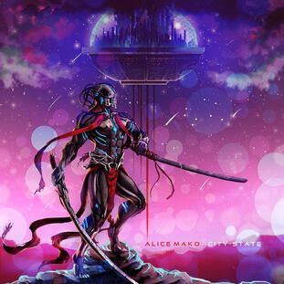 Commissioned by Alice Mako to design and Illustrate a cover for their synth album "City-State".